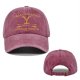 (image for) Printed_Baseball_Cap_CP880-2_wine_red