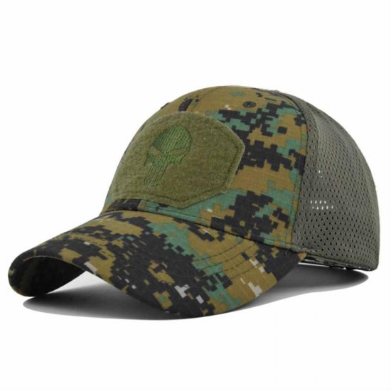 (image for) Mesh_Baseball_Cap_CA135-4_woodland_camouflage