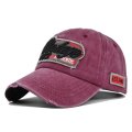 (image for) Washed_Baseball_Cap_CB417-2_wine_red