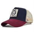 (image for) Washed_Baseball_Cap_CM616-4_wine_red&_navy_blue