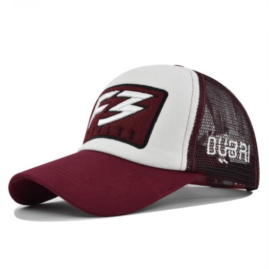 (image for) Mesh_Baseball_Cap_CM602-2_wine_red