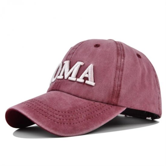 (image for) Washed_Baseball_Cap_CB305-2_wine_red