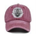 (image for) Printed_Baseball_Cap_CP876-2_wine_red