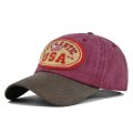 (image for) Washed_Baseball_Cap_CB401-2_wine_red