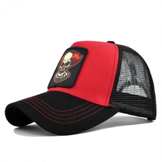 (image for) Washed_Baseball_Cap_CM572-3_black_red_colour_matching