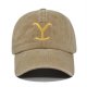 (image for) Washed_Baseball_Cap_CB357-4_khaki-_yellow