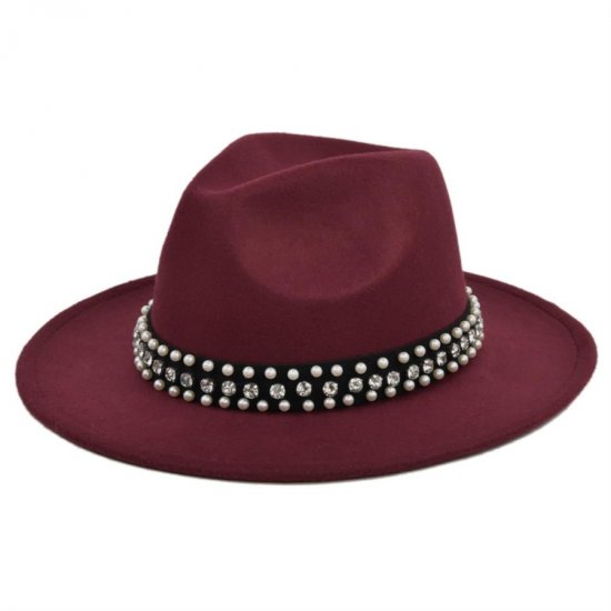 (image for) Fedora_Hat_BF113-2_wine_red