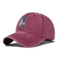 (image for) Washed_Baseball_Cap_CP907B-2_wine_red_white_1