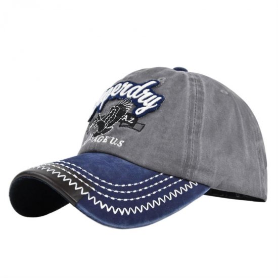 (image for) Washed_Baseball_Cap_CB316-4_navy_blue_gray_colour_matching