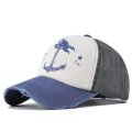 (image for) Printed_Baseball_Cap_CB220-8_navy_blue&_black