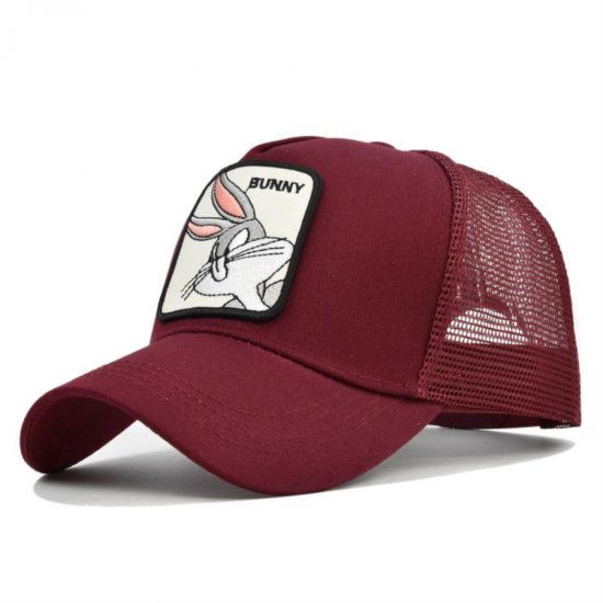 (image for) Mesh_Baseball_Cap_CM516-2_wine_red