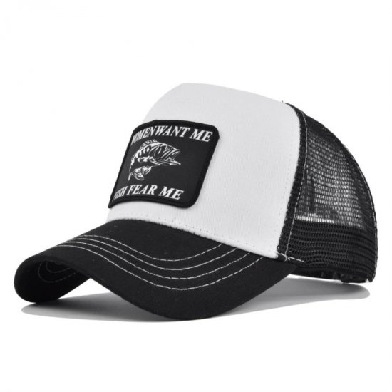 (image for) Washed_Baseball_Cap_CM639-2_black&_white