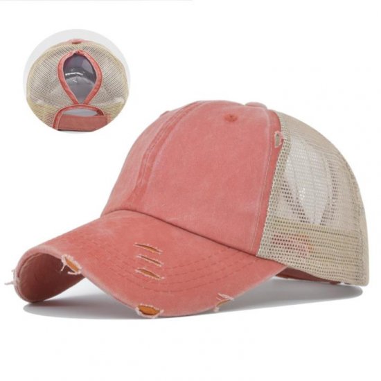 (image for) Mesh_Baseball_Cap_CC605-4_tangerine