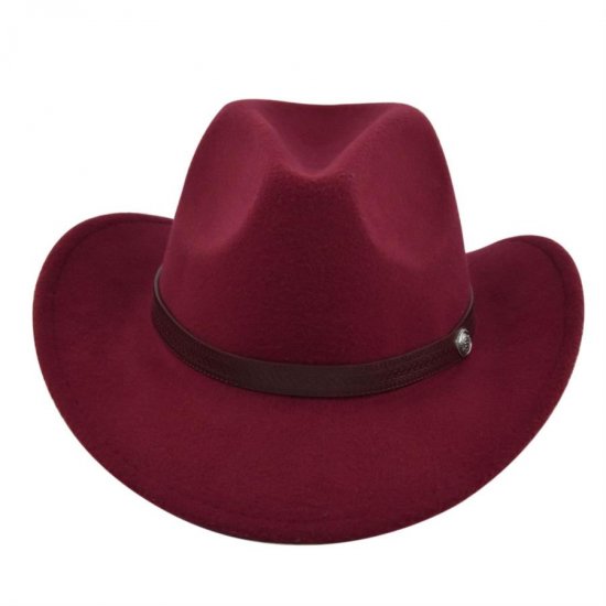 (image for) Cowboy_Hat_BF717-2_wine_red