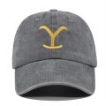 (image for) Washed_Baseball_Cap_CB357-6_gray-_yellow