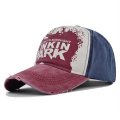 (image for) Printed_Baseball_Cap_CP863-2_wine_red