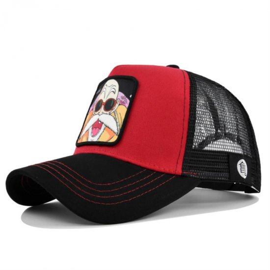 (image for) Washed_Baseball_Cap_CM583-4_red_black_colour_matching