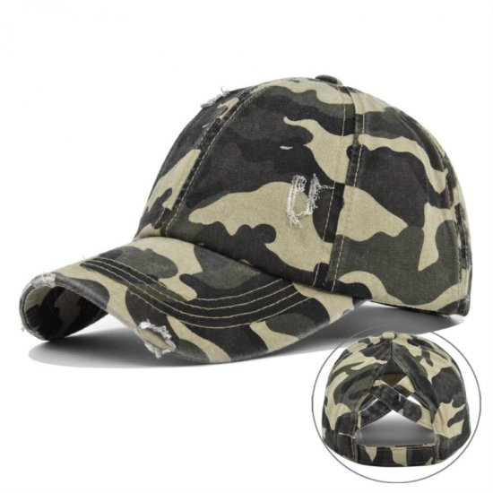 (image for) Washed_Baseball_Cap_CC625-16R_yellow_camouflage