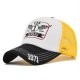 (image for) Washed_Baseball_Cap_CM623-4_black&_yellow