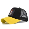 (image for) Washed_Baseball_Cap_CM579-3_yellow_black_colour_matching