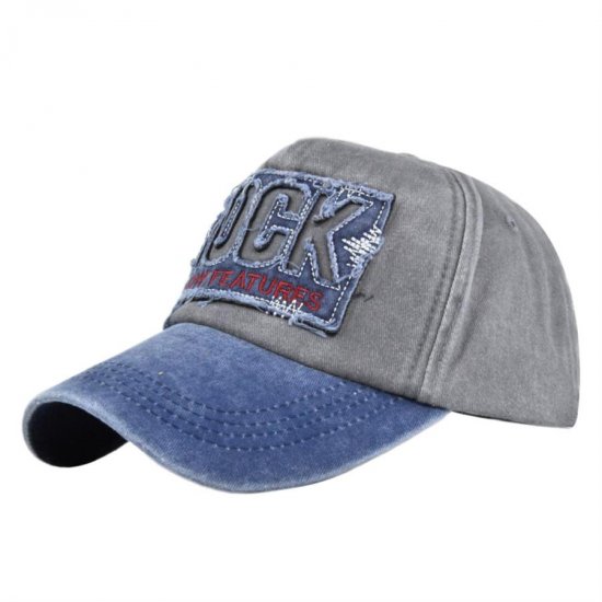 (image for) Washed_Baseball_Cap_CB319-4_navy_blue&_gray