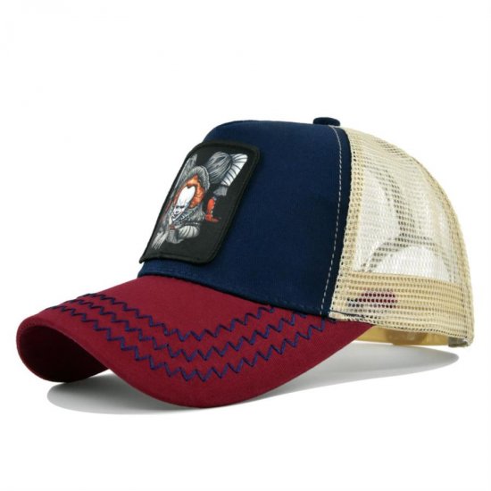 (image for) Washed_Baseball_Cap_CM575-3_wine_red_navy_blue_colour_matching