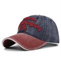 (image for) Washed_Baseball_Cap_CB262-2_wine_red&_navy_blue