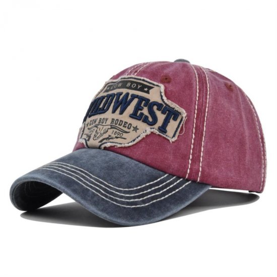 (image for) Washed_Baseball_Cap_CB393-2_wine_red