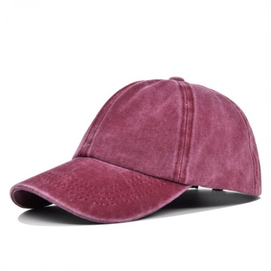 (image for) Blank_Baseball_Cap_kids-2_wine_red_1