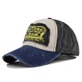 (image for) Printed_Baseball_Cap_CP864-3_navy_blue&_black