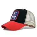 (image for) Washed_Baseball_Cap_CM573-4_red_black_colour_matching