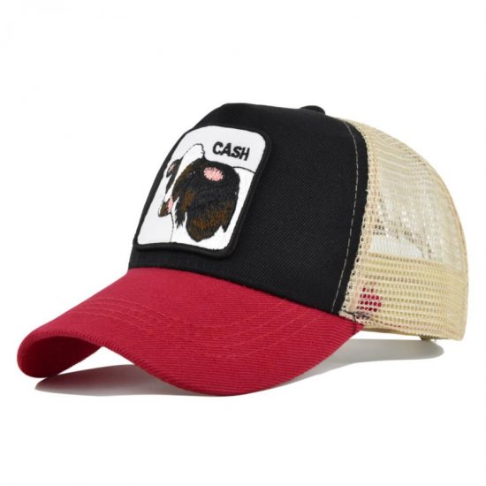 (image for) Mesh_Baseball_Cap_CM657-4_red&_black