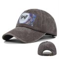 (image for) Printed_Baseball_Cap_CP884-7_coffee