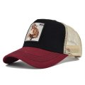 (image for) Mesh_Baseball_Cap_CM618-3_wine_red&_black