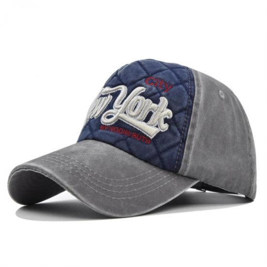 (image for) Washed_Baseball_Cap_CB299-5_gray_navy_blue_colour_matching