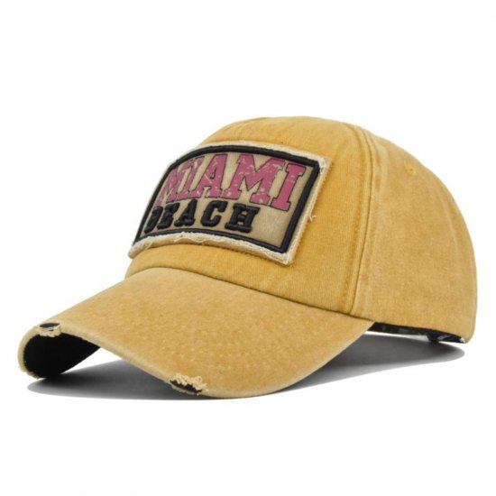 (image for) Washed_Baseball_Cap_CB397-6_yellow