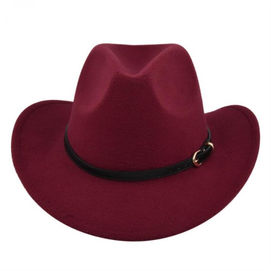 (image for) Cowboy_Hat_BF735-2_wine_red