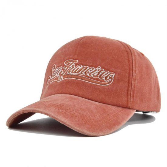 (image for) Washed_Baseball_Cap_CB379-5_orange