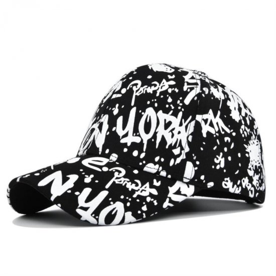 (image for) Printed_Baseball_Cap_CP850-1_black