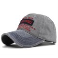 (image for) Washed_Baseball_Cap_CB253-4_gray&_navy_blue