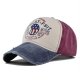 (image for) Printed_Baseball_Cap_CP897-4_navy_blue&_wine_red